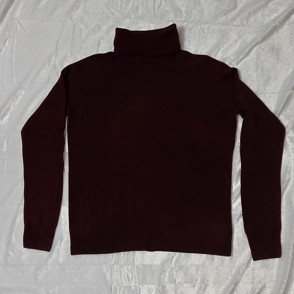 Karen Scott Deep Burgundy Turtleneck Sweater